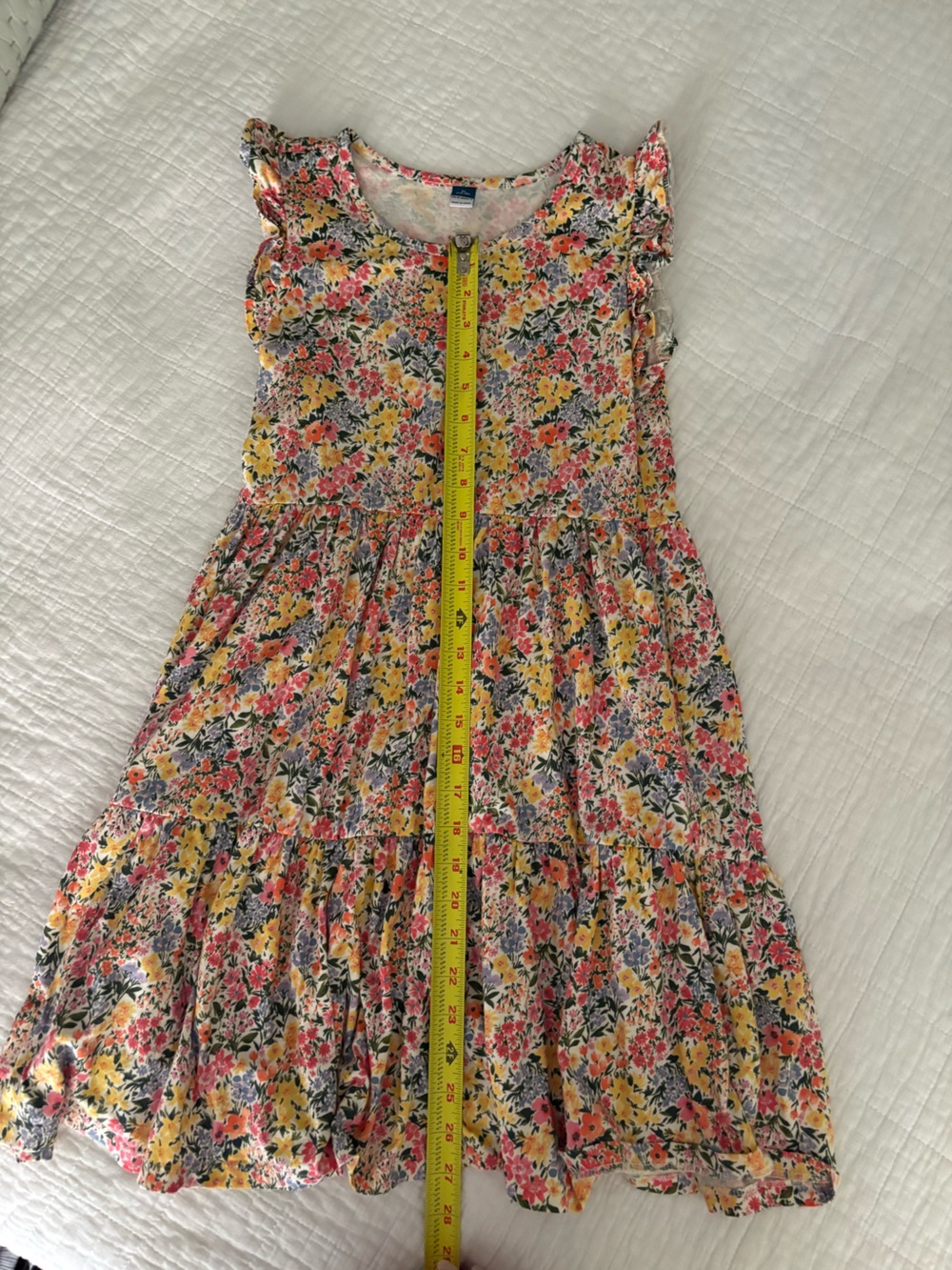 Old Navy Yellow, Pink & Green Floral dress